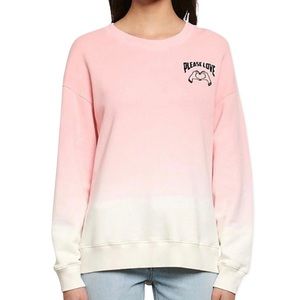 SANDRO ombré embroidered crewneck